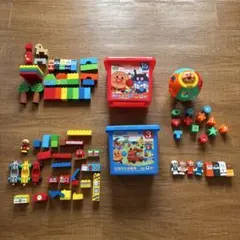 アンパンマン　ブロック　2個　バケツ