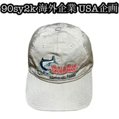 90sy2k 海外企業 アウトドア 限定 USA企画 OLD CAP ベージュ