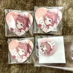 学マス GiGO ハート缶バッジ ミニ缶バッジ 咲季