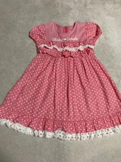 Shirley Temple ハート柄 半袖ワンピース　ドットのサムネイル