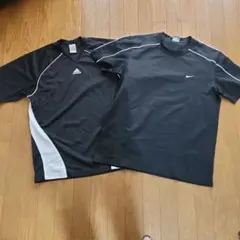 メンズスポーツTシャツ2枚　adidas　ナイキ
