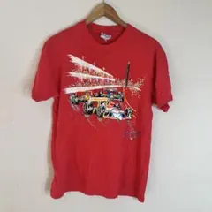 80's usa 90's ビンテージ　HANES レーシングtシャツ シングル