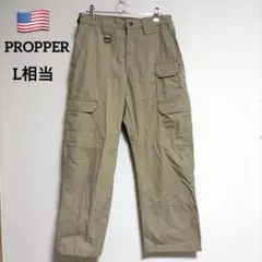 米国古着 PROPPER プロッパー カーゴパンツ リップストップ ベージュ