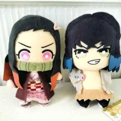 美品 鬼滅の刃 ポールチェーン付きマスコット 嘴平伊之助 竈門禰豆子