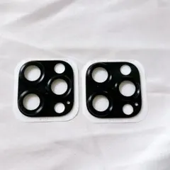 iPhone15 Pro カメラフィルム アルミ合金製 ブラック2枚