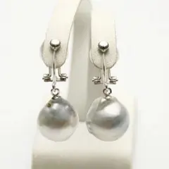 Pt900 ナチュラルブルーグレーあこや真珠 スイング チェーンピアス QVC Pt900 ナチュラルブルーグレーあこや真珠 スイング チェーンピアス QVC