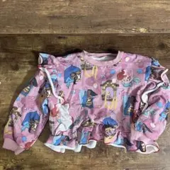 ディズニープリンセス　フリル付き トレーナー