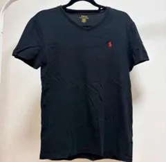 美品 Polo Ralph Lauren Vネック 半袖Tシャツ ブラック 黒