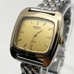新品電池 RADO DIASTAR レディース 腕時計 クォーツ ゴールド文字盤