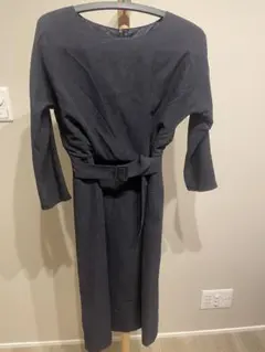 GREEN LABEL RELAXING ネイビー ベロアワンピース 38