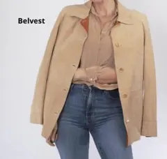 希少✨ベルベスト リバーシブル ラムレザージャケット スエード スムース 本革