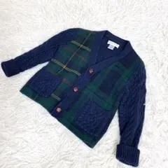 【ベビー服】ラルフローレン　カーディガン　チェック　サイズ12M