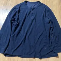 UNIQLO ヘンリーネック フリース　ネイビー　紺　Lサイズ【トップスのみ】