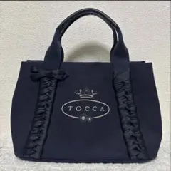 TOCCA トッカ トートバッグ ネイビー リボンのサムネイル