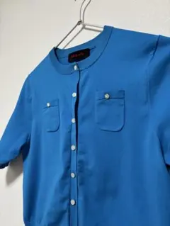 CABaN ファインポリエステル ハーフスリーブポケットカーディガン