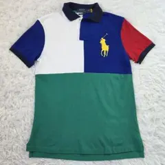 美品 QRタグ ポロ ラルフローレン ポロシャツ マルチカラー サイズ170