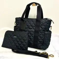 【美品】ポロラルフローレン マザーバッグ 2way トートバッグ キルティング