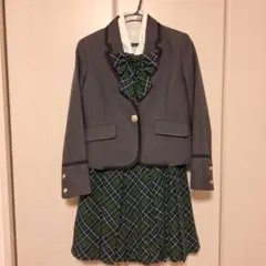 制服　スーツ　フレア　グレー　緑　卒業式　150cm〜170cm