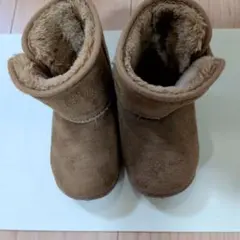 キッズ　ブランド不明　ブラウン ムートンブーツ