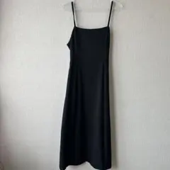 【smoore】ブラック キャミワンピース ロング