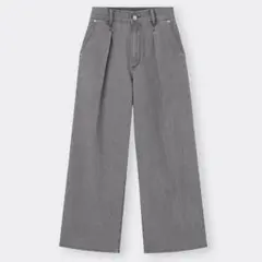 ライトデニムワイドパンツ(丈標準69.0～73.0cm)