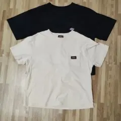 Dickies ポケットTシャツ 2枚セット ブラック ホワイトのサムネイル