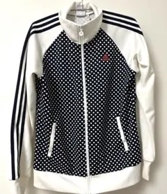 adidas ドット模様 ジップアップジャケット‼️