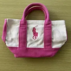 Polo Ralph Lauren トートバッグ ピンク/ホワイト