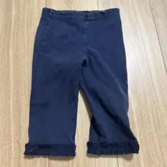 ファミリア　ネイビー フリル付きパンツ 100cm