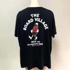 RODEO CROWNS バックプリント　Vネック　Tシャツ　ブラック