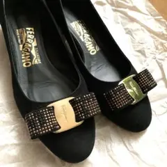 SALEフェラガモヴァラ 5D〔VARA MOST 3㎝ヒール〕レオパード柄