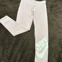 NIKE ピンク スパッツ ロゴ入り