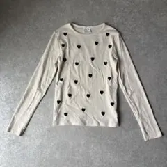 ZARA ハート柄 長袖カットソー 10-140