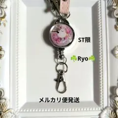 シマエナガ　鳥　リールキーホルダー　《雪・ST限》