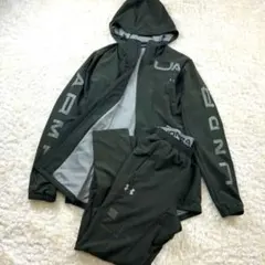 完売！超美品✨アンダーアーマー セットアップ　サイズM 緑　ジャージセット