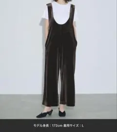 【新品】ベロアオールインワン　Lサイズ