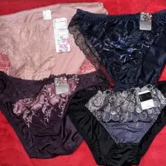 新品⚫︎レースショーツ　未使用　タグ付き　LL 4枚セット