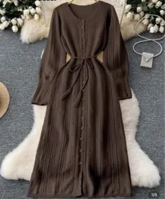 ニットワンピース 冬