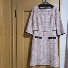 デビュードフィオレ　ツイードワンピース　36