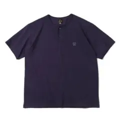 未使用 Needles ヘンリーネックTシャツ パープル Ｌサイズのサムネイル