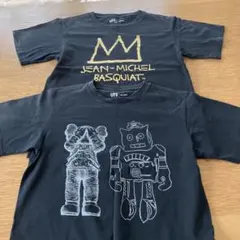 UNIQLO 150 黒Tシャツ　2枚セット