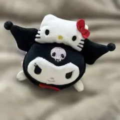 ハローキティ & クロミ ぬいぐるみキーホルダー