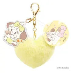 mikkoillustrations　ふわふわキーホルダー　スフレ