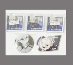 【ブルーロック】【凪誠士郎】アクリルブロック(※真ん中開封済み)缶バッジ,シール