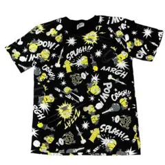 UNIVERSAL STUDIOS JAPANミニオンズ 総柄 Tシャツブラック