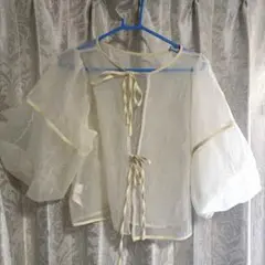 【最終値下げ】JUNOAH ジュノア　シースルーブラウス