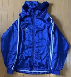 adidas ／ 00s ナイロンジャケット フード付き 万国旗タグ