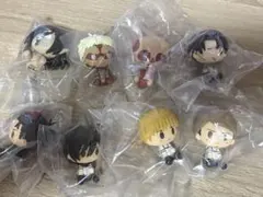 一番くじ　進撃の巨人　H 賞　ちょこのっこフィギュア 8体セミコンプセット