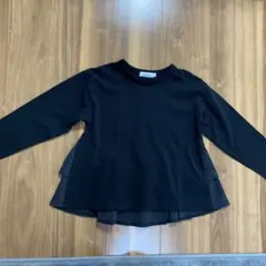 MANON ブラック長袖カットソー 120