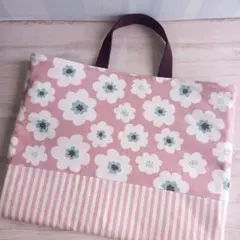 レッスンバッグ 　　#920　　花柄　　キルティング　通園バック　ハンドメイド